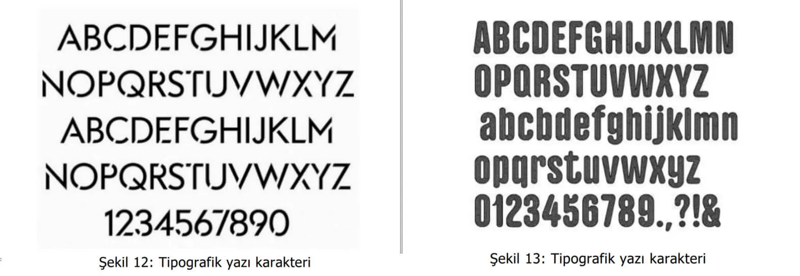 tipografik yazı karakter örnekleri-çubuk patent